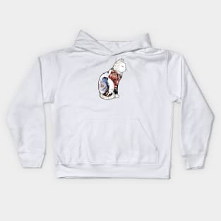 Kitsune Cat Tattoo Kids Hoodie